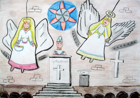 Archiv-Bild „Gottesdienst in der Liebfrauenkirche“