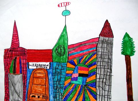 Archiv-Bild „Bunte Liebfrauenkirche“