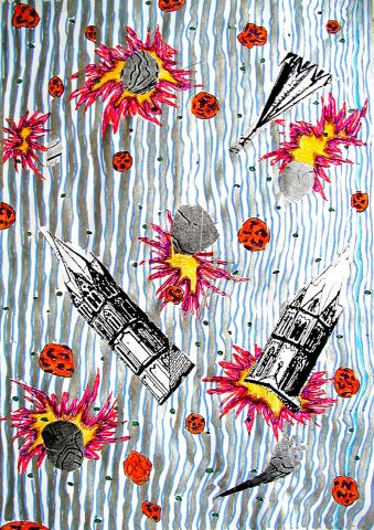 Archiv-Bild „Zerstörung der Liebfrauenkirche“