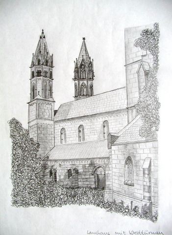 Archiv-Bild „Liebfrauenkirche-Langhaus mit Westtürmen“