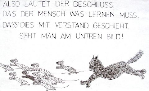 Archiv-Bild „Katze und Mäuse“