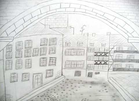 Archiv-Bild „Krämerbrücke von der Gotthardstraße“