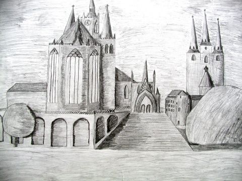 Archiv-Bild „Dom und Severikirche“