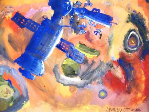 Archiv-Bild „Montage einer Raumstation“