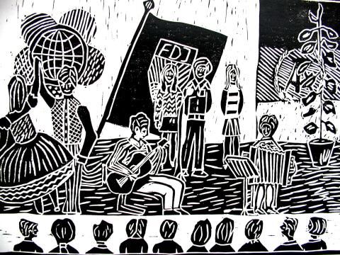 Archiv-Bild „Vorbereitung auf das X. Festival der FDJ“